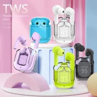 Air 31 Wireless Earbuds Transparent Bluetooth 5.3 Headset Features INVOICE PAY