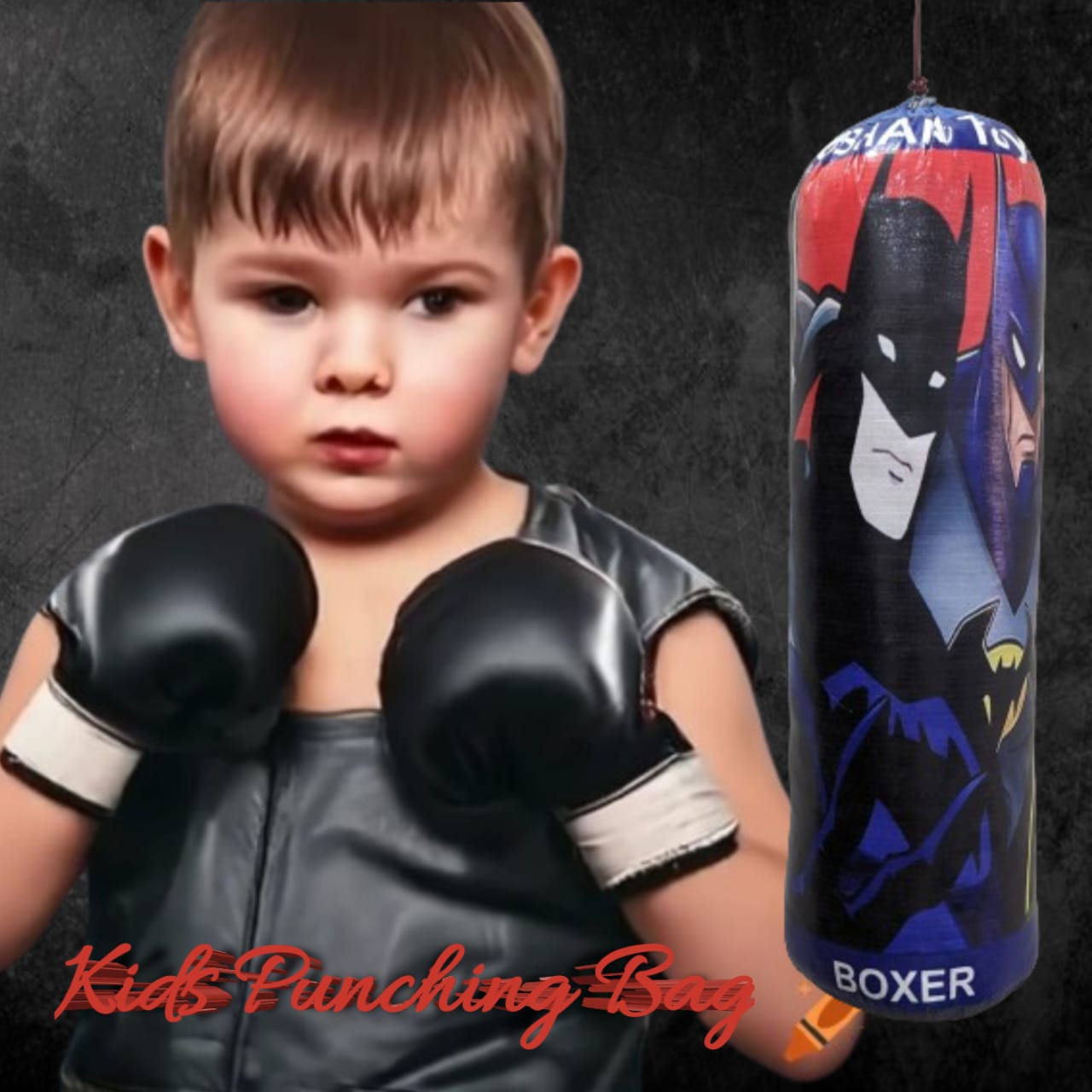 Boxing Gloves with Punching Bag For kids INVOICE PAY