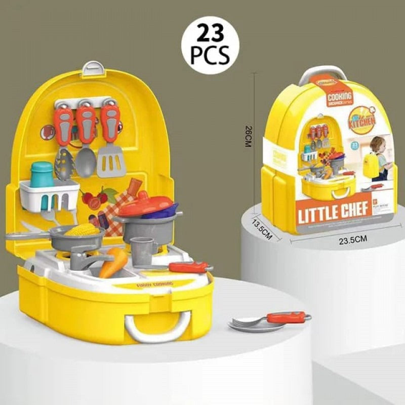 Little Cheff Cooking Backpack For Kids - 23 Pieces Set INVOICE PAY