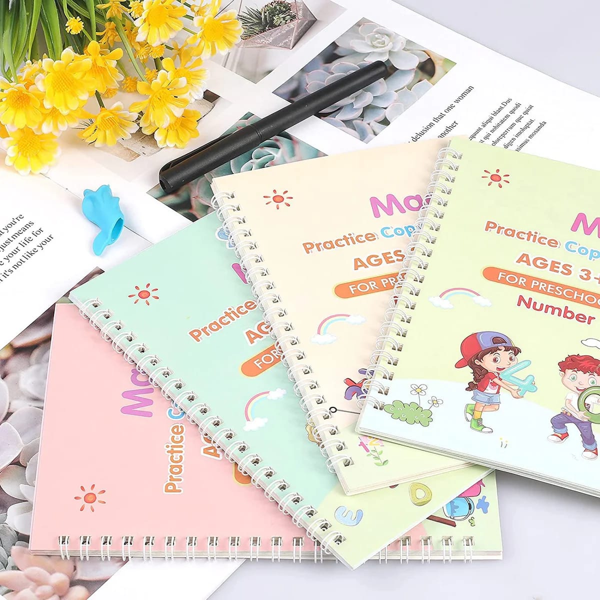 Pack of 4 Kids Magic Practice Books INVOICE PAY
