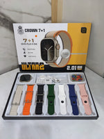 Crown 7+1 Smart Watch | Premium Quality | FREE DELIVERY INVOICE PAY