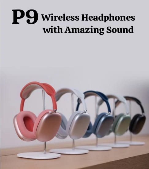 P9 Pro Max Wireless Headphones | Apple's Copy | Soft & Smooth Sound INVOICE PAY