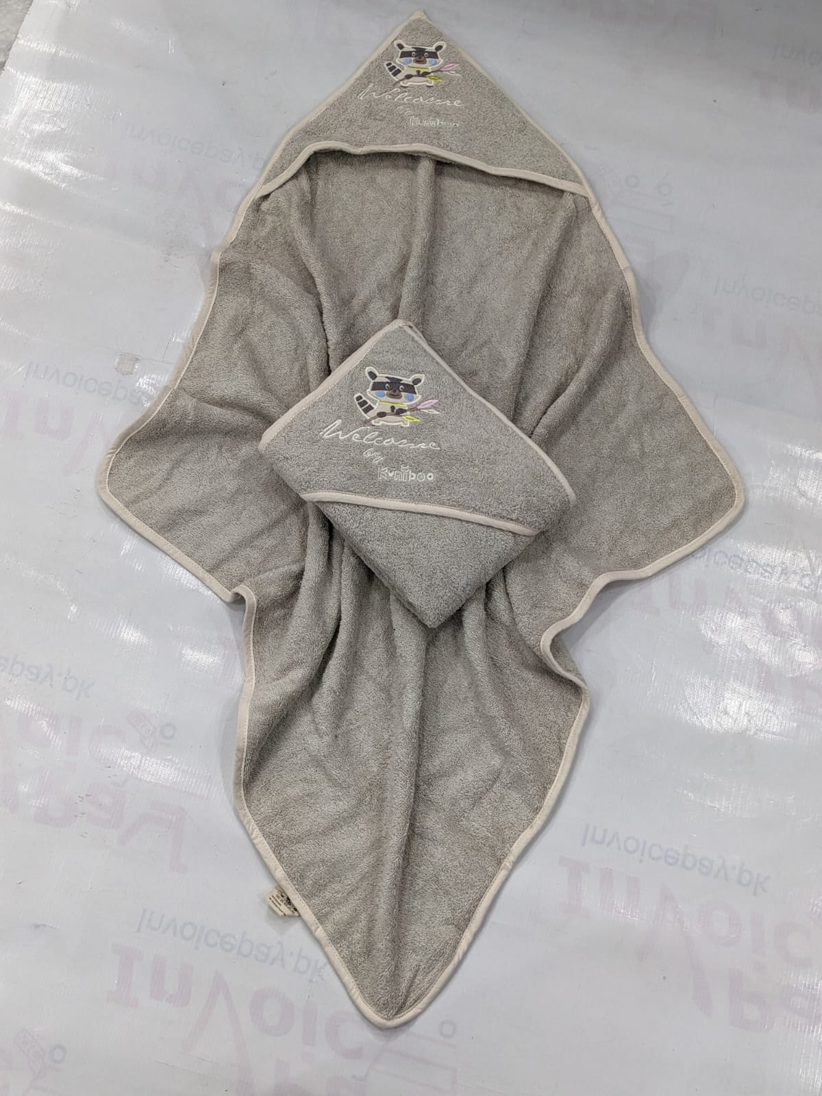 Fresh Embroidery baby and kids hooded towel INVOICE PAY