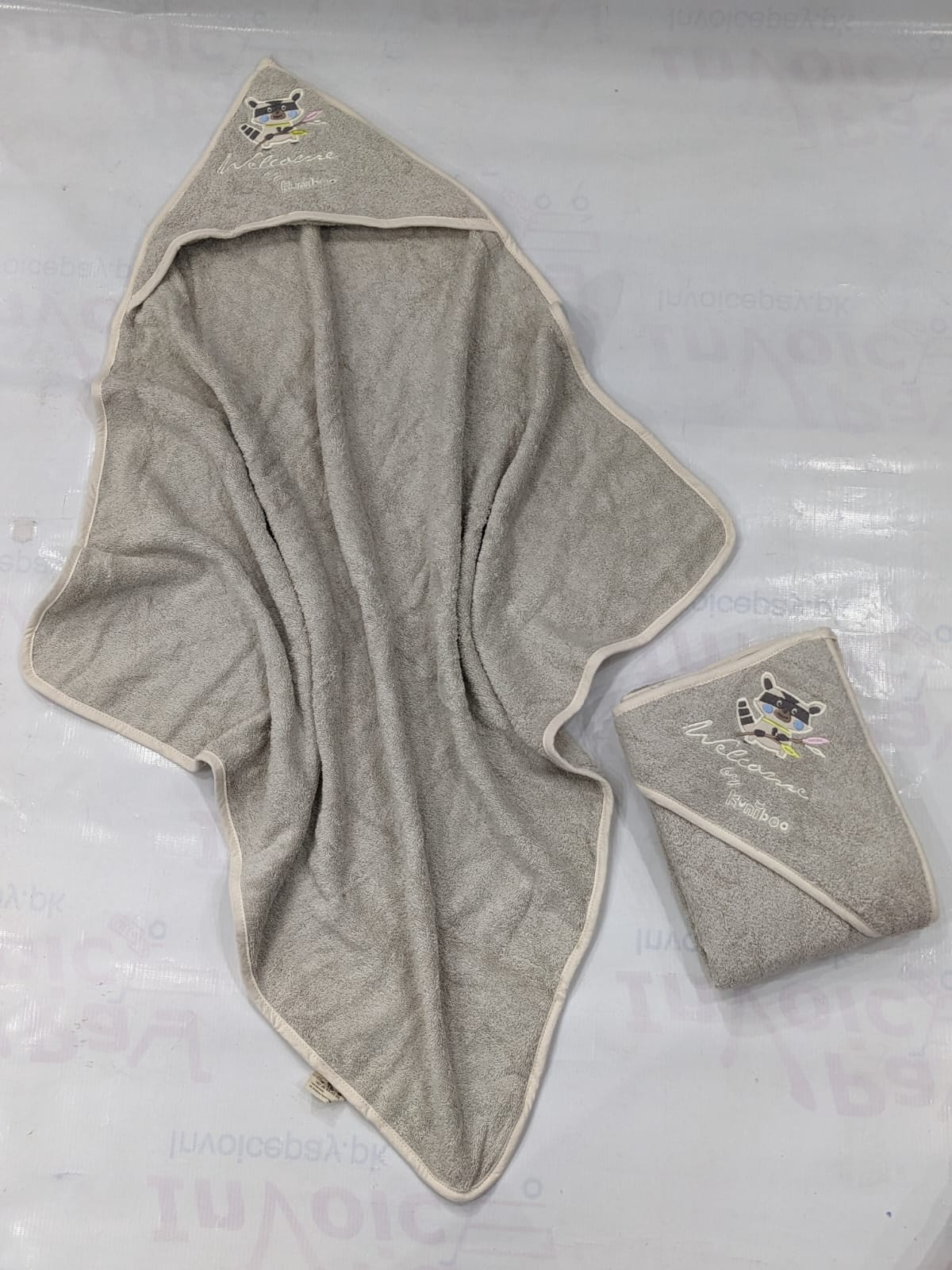 Fresh Embroidery baby and kids hooded towel INVOICE PAY