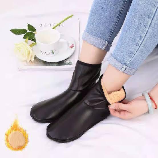 Uni Winter Warm Leather Thermal Non-Slip Socks INVOICE PAY
