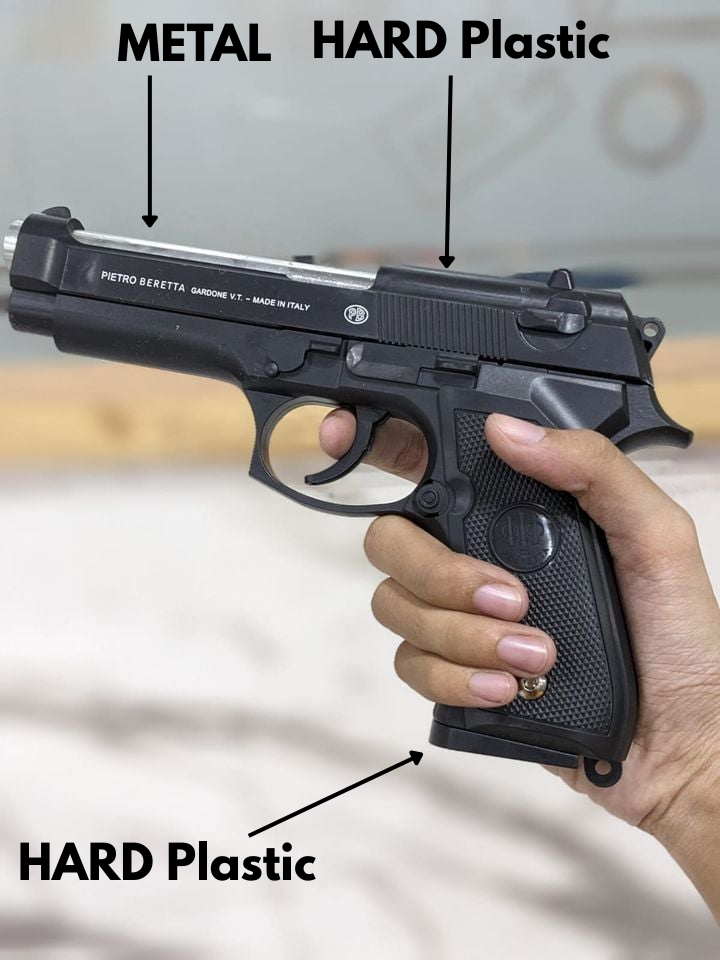 Metal Toy Gun | Heavy Real Like BERETTA Black |Black Color Is HARD PLASTIC | FREE DELIVERY INVOICE PAY