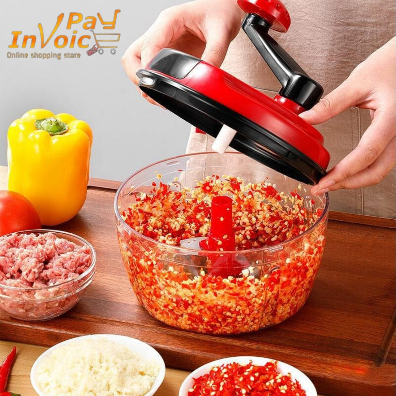 New Model Stylish Quick 4 in 1 Food Chopper INVOICE PAY
