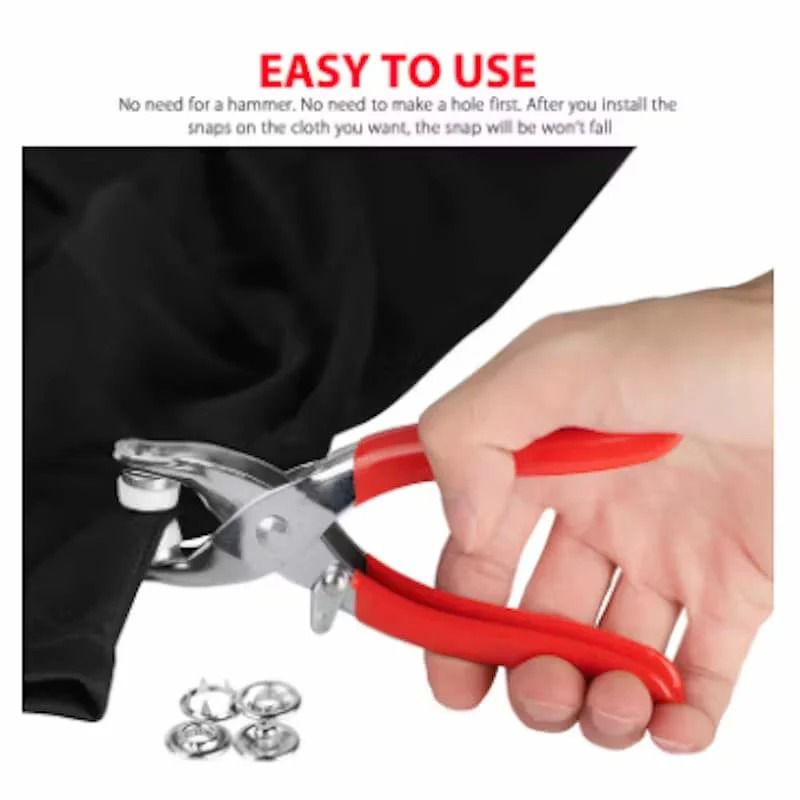 Button Puncher with 50 Button Packet – Perfect for Crafting, Sewing & DIY Projects INVOICE PAY