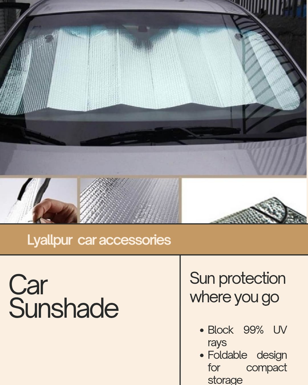 Car Sunshade for Pretecting UV light Affects INVOICE PAY