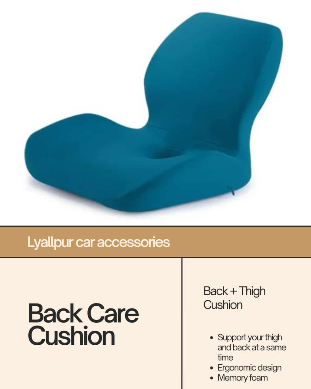 Back Care Cushion INVOICE PAY