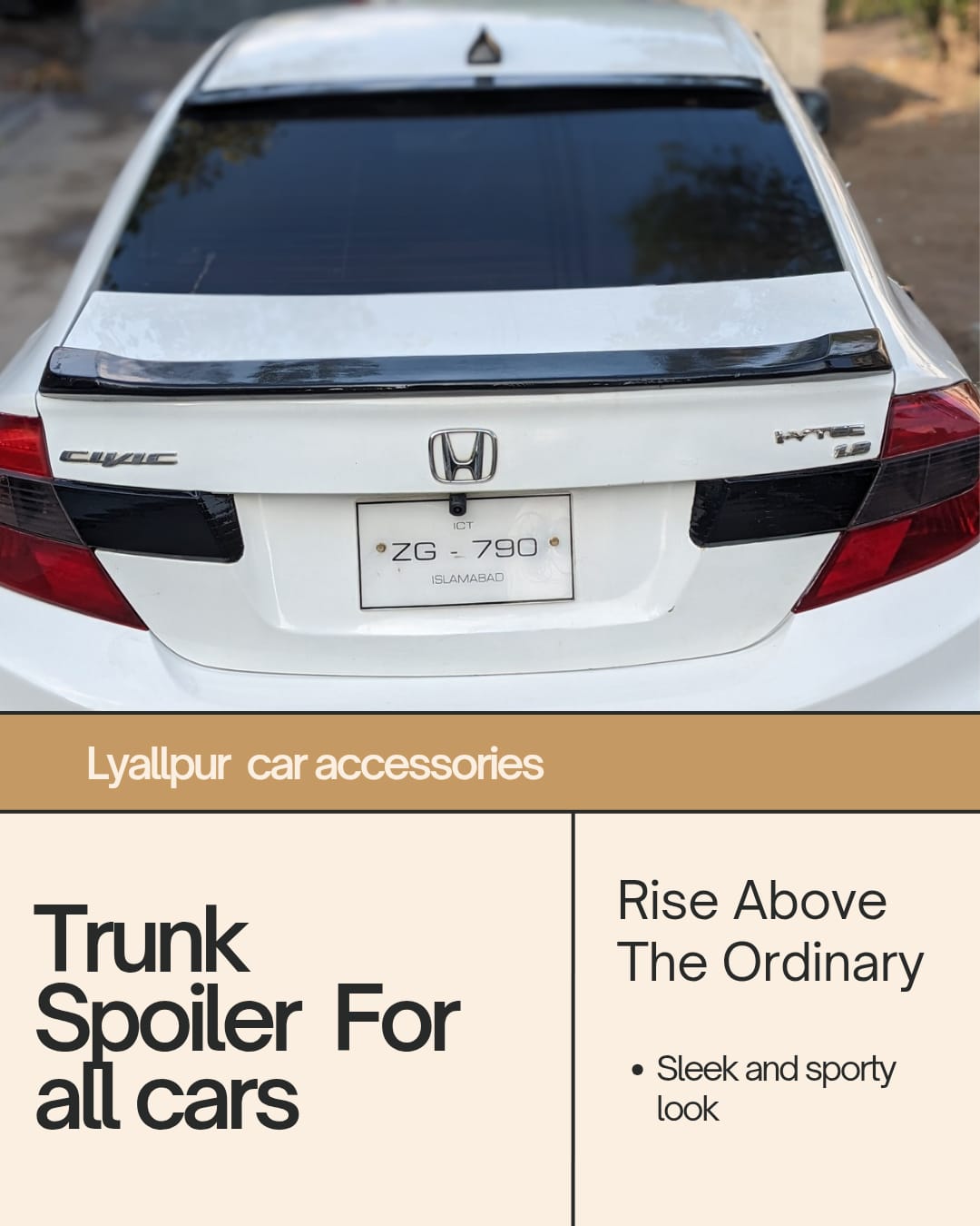 Trunk spoiler For ALL Cars INVOICE PAY