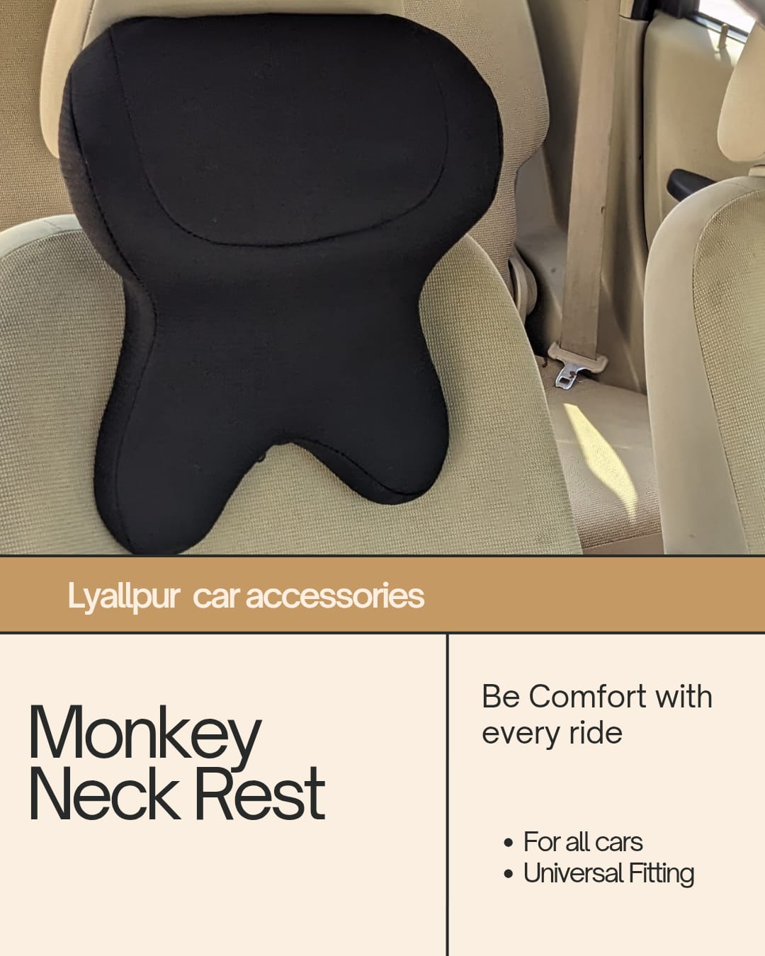 Best Car Monkey Neck Rest Pillow for Ultimate Comfort and Support INVOICE PAY
