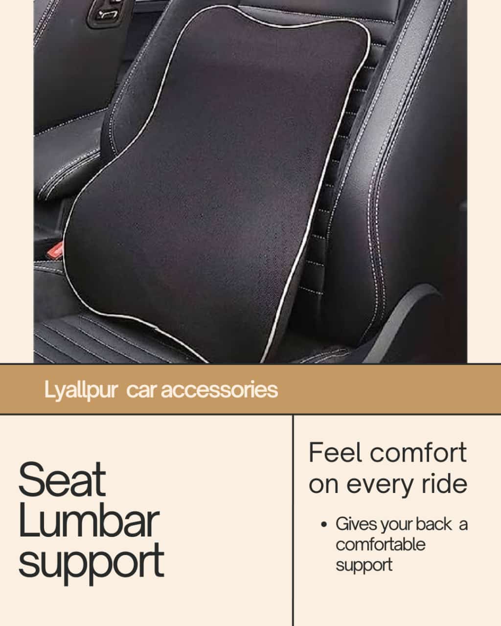 Premium Full Back Seat Cushion for Ultimate Comfort and Support – Perfect for Car Travel INVOICE PAY