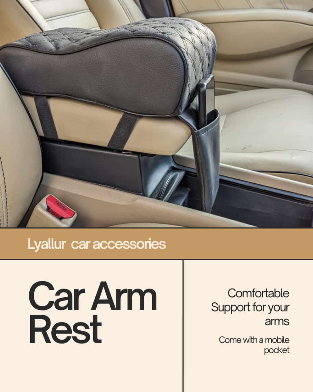 Comfortable Arm Rest for Car, Ultimate Relaxation and Soft INVOICE PAY