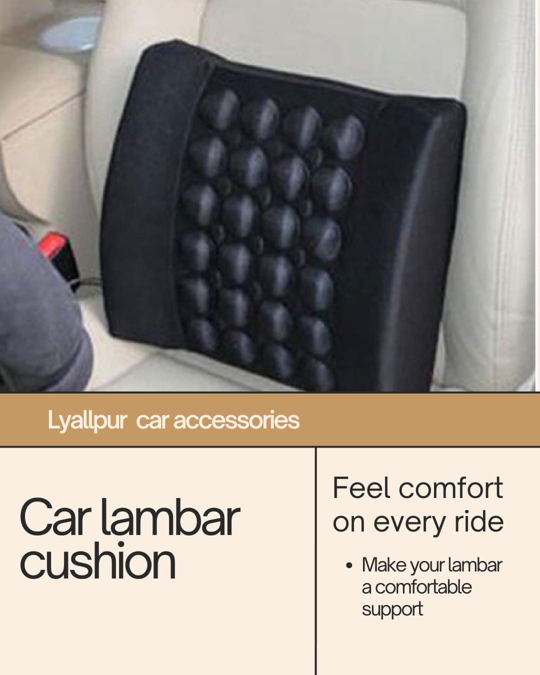 Premium Lumbar Support Cushion: Back Support for Pain Relief & Comfort, Soft Relaxing INVOICE PAY