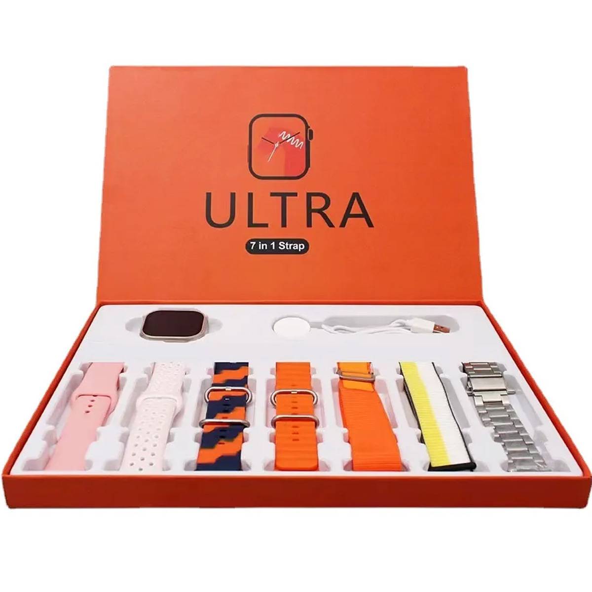 Ultra Smart Watch With 7 Straps Premium Watch INVOICE PAY