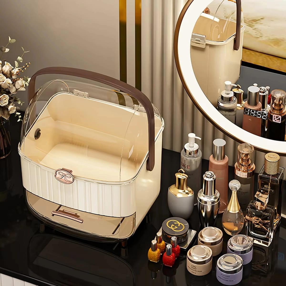 Makeup Cosmetic Drawer Organizer Storage Box.