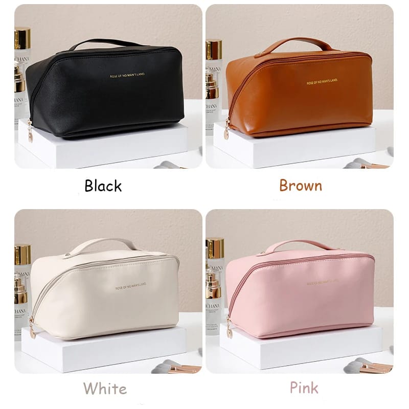 Portable PU Makeup Multifunctional Bag.