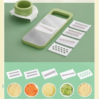 5-in-1 Stainless Steel Vegetable Cutter – Multi-Function Slicer, Dicer, and Chopper INVOICE PAY