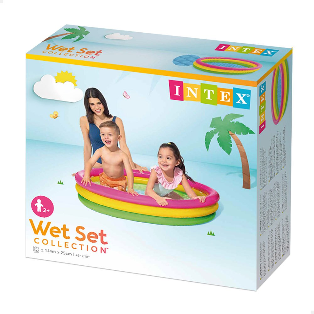 INTEX - Sunset Glow Baby Pool For Kids Inflatable Kids Bath Tub For Children | 2 & 3 Feet