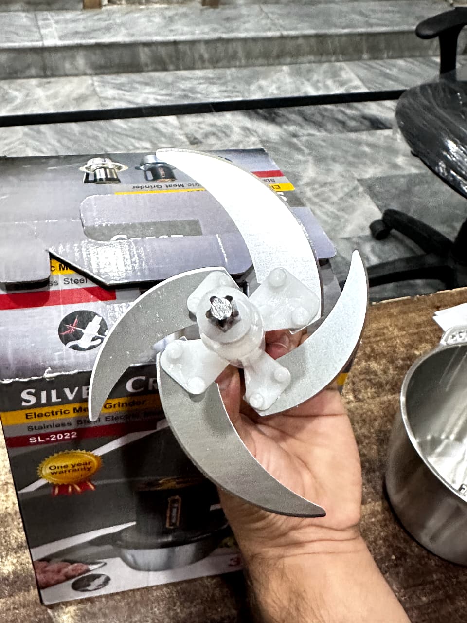 Silver Crest®  3 in 1 Electric + Manual Food Chopper 3 liter 500 Watts