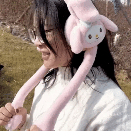 Jumping Bunny Earmuffs - Cute Plush Winter Ear Warmers