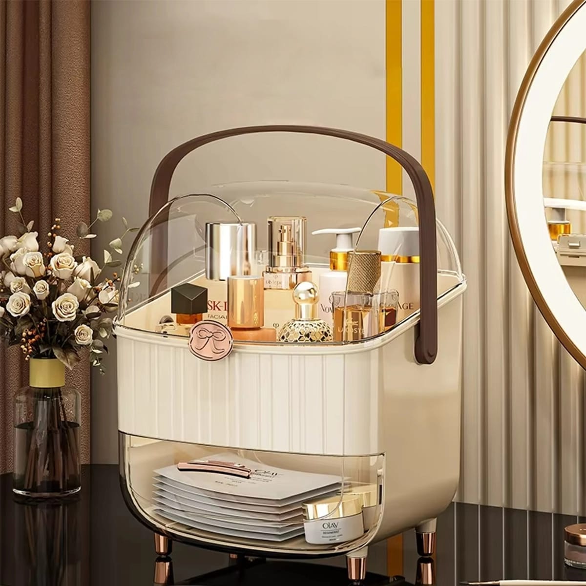 Makeup Cosmetic Drawer Organizer Storage Box.