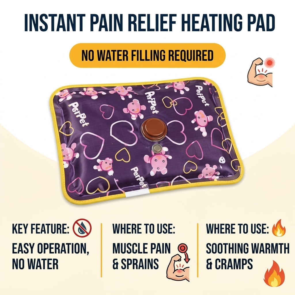 Electric Hot Water Bag | Rechargeable Heating Pad