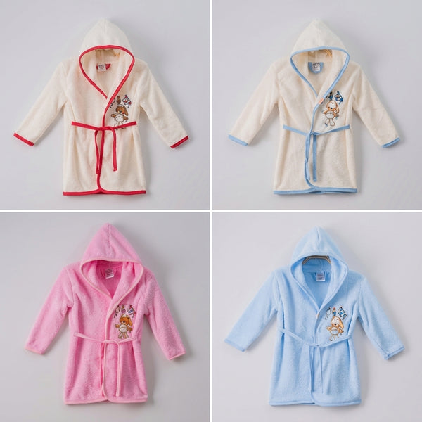 Hooded Baby Bathrobe | Random Colours & Designs
