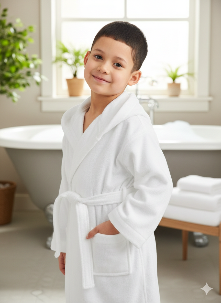 Premium Quality Kids Terry Cotton Bathrobe