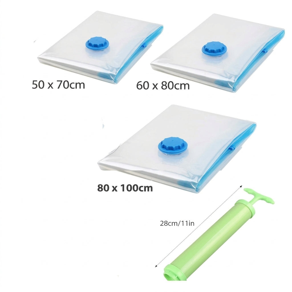 Vacuum Storage Bags with Hand Pump