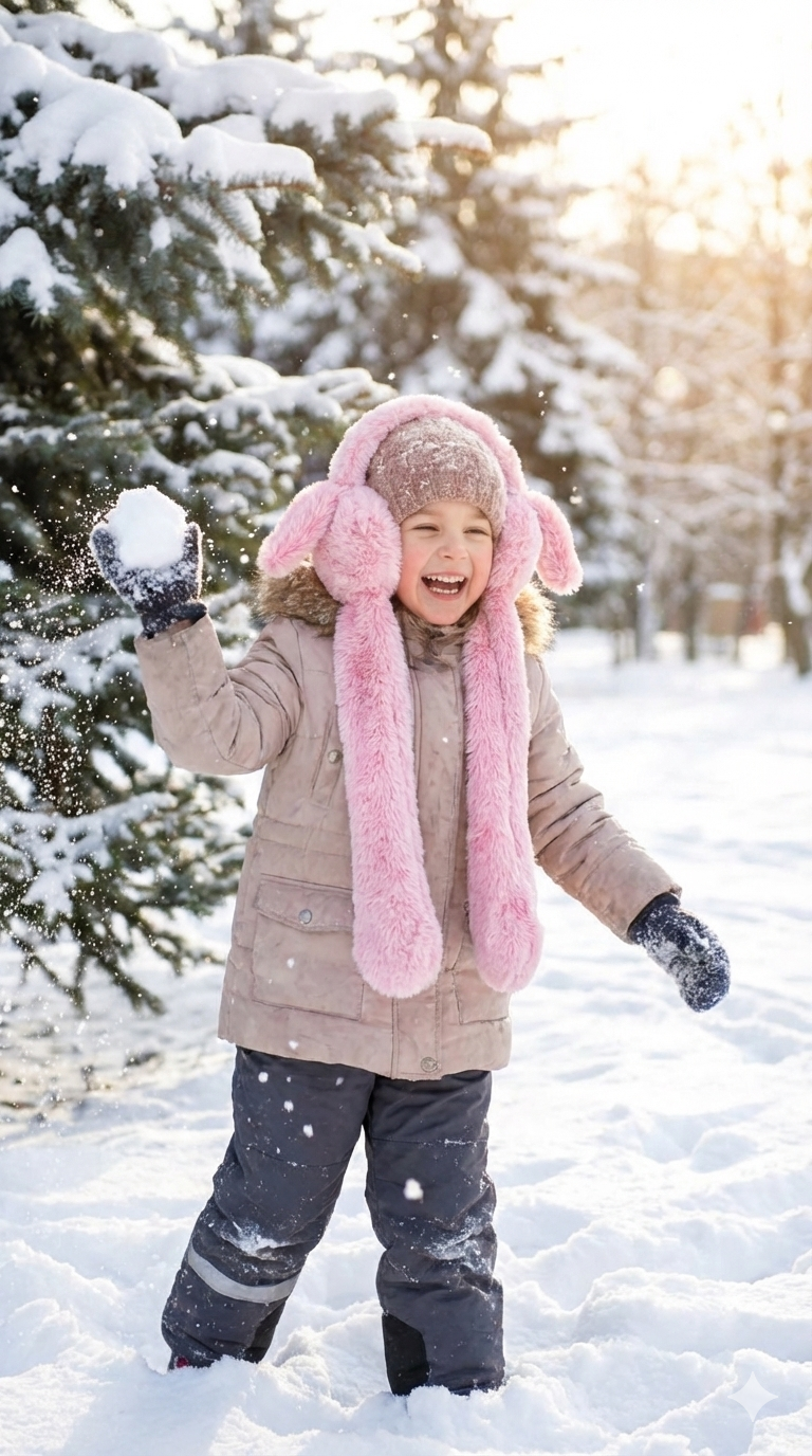 Jumping Bunny Earmuffs - Cute Plush Winter Ear Warmers
