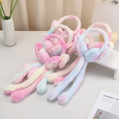 Jumping Bunny Earmuffs - Cute Plush Winter Ear Warmers