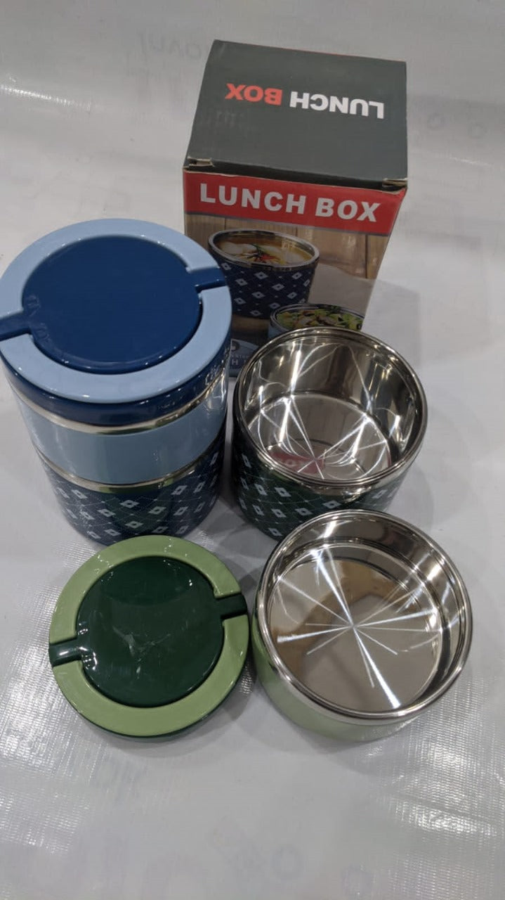 DOUBLE LAYER LUNCH BOX STAINLESS STEEL TIFFIN HOT BOX INVOICE PAY