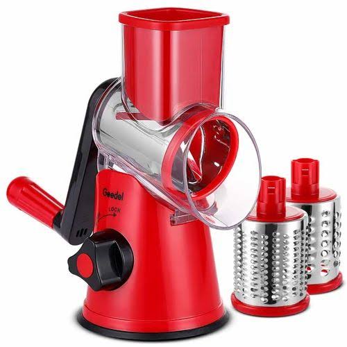 Manual Vegetable Slicer with Drum Grater