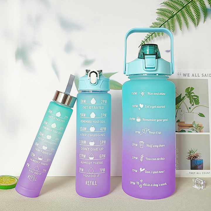 3Pcs Set Motivational Water Bottle