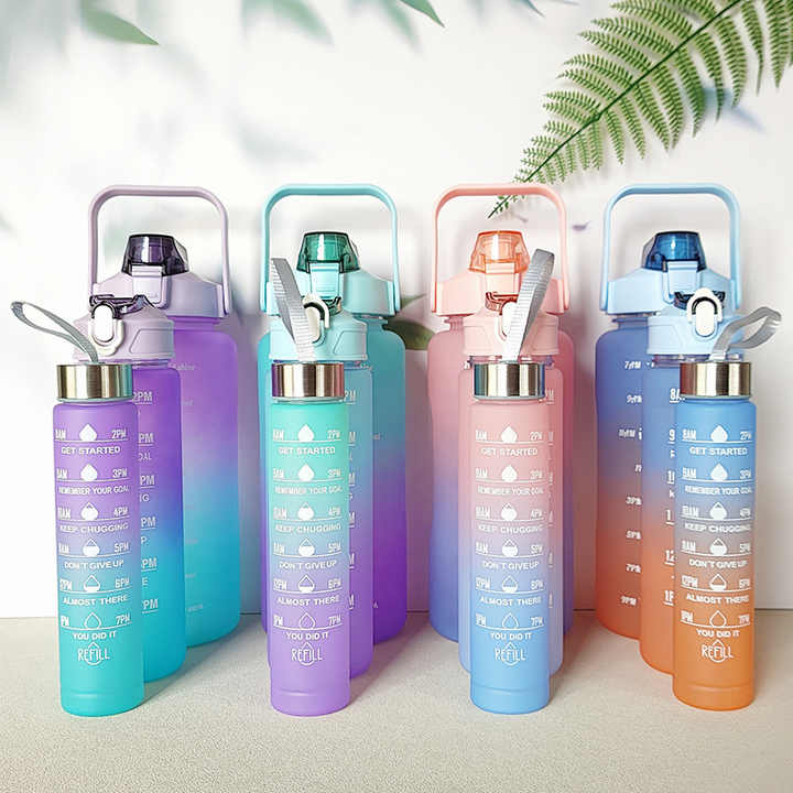 3Pcs Set Motivational Water Bottle