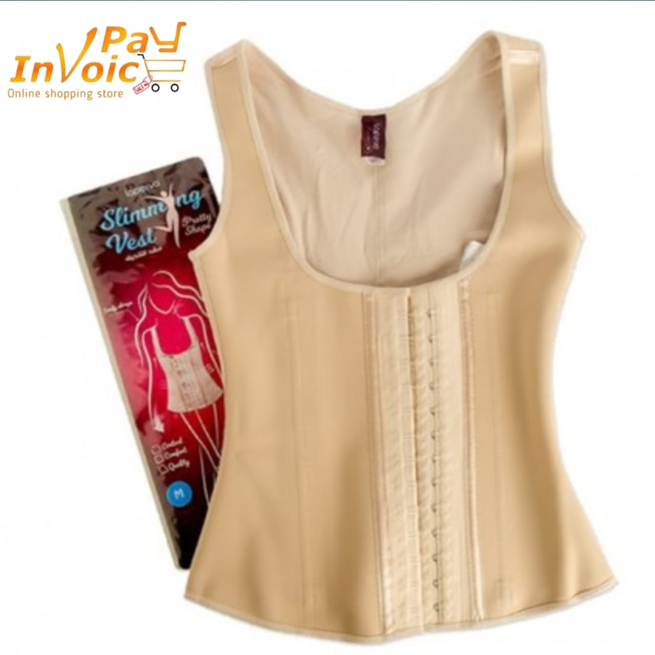 Upper Half Front Hooks Body Shaper