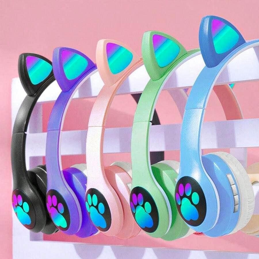 Cute Cat Wireless Bluetooth Headphones