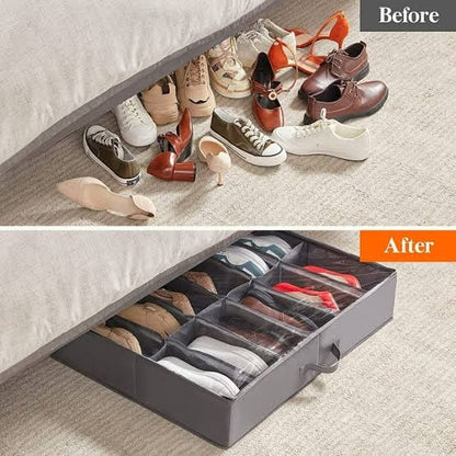 Dustproof Non Woven Foldable Underbed Shoe Organizer INVOICE PAY