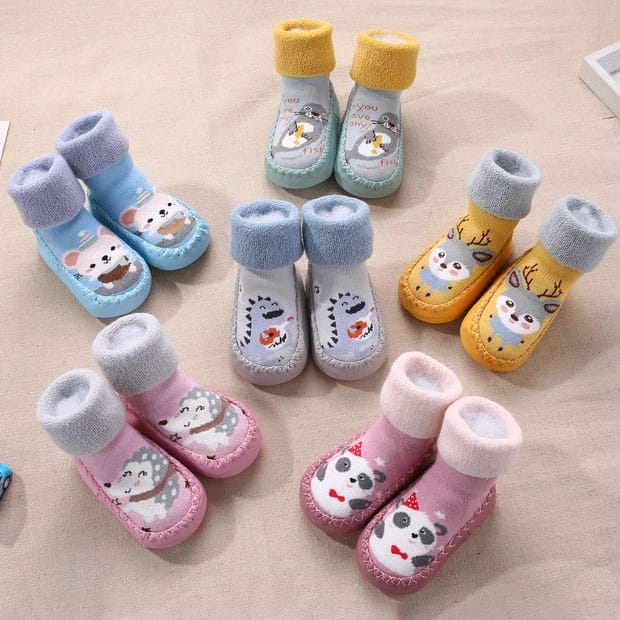 Baby Floor Sock Shoes Warm Infant Booties Boys Indoor Toddler