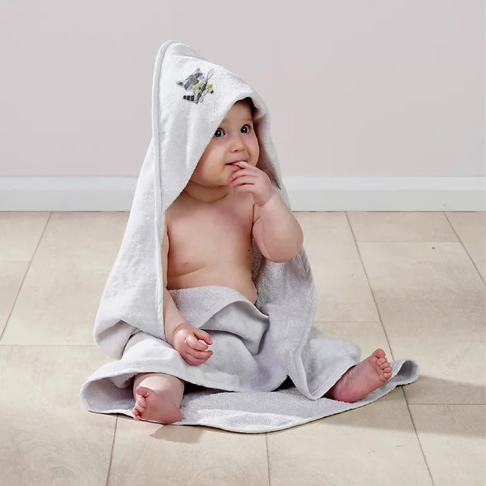 Fresh Embroidery baby and kids hooded towel