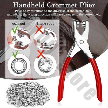 Button Puncher with 50 Button Packet – Perfect for Crafting, Sewing & DIY Projects INVOICE PAY