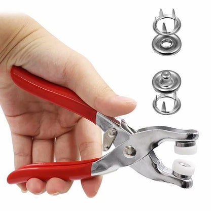 Button Puncher with 50 Button Packet – Perfect for Crafting, Sewing & DIY Projects INVOICE PAY