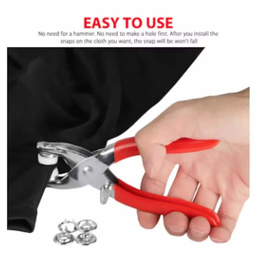 Button Puncher with 50 Button Packet – Perfect for Crafting, Sewing & DIY Projects INVOICE PAY
