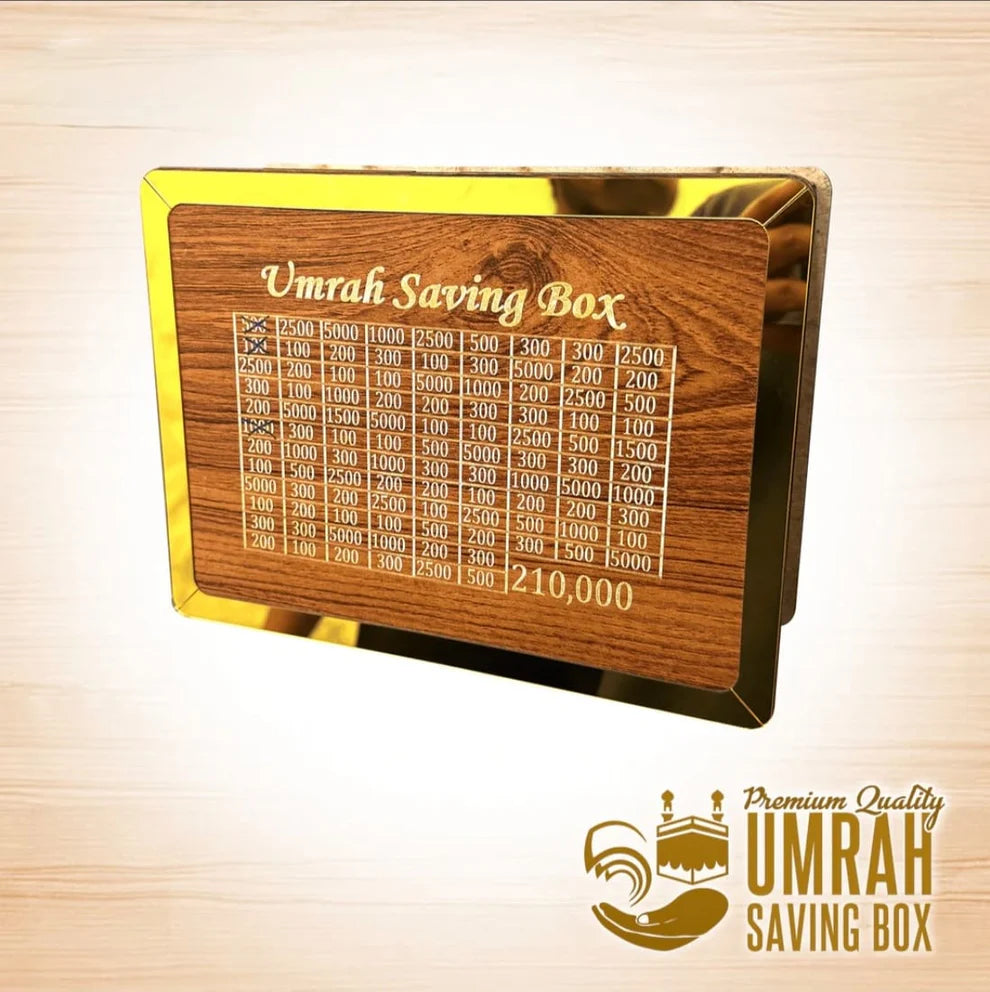 Umrah Saving Box | Go For Umrah with your easy savings.