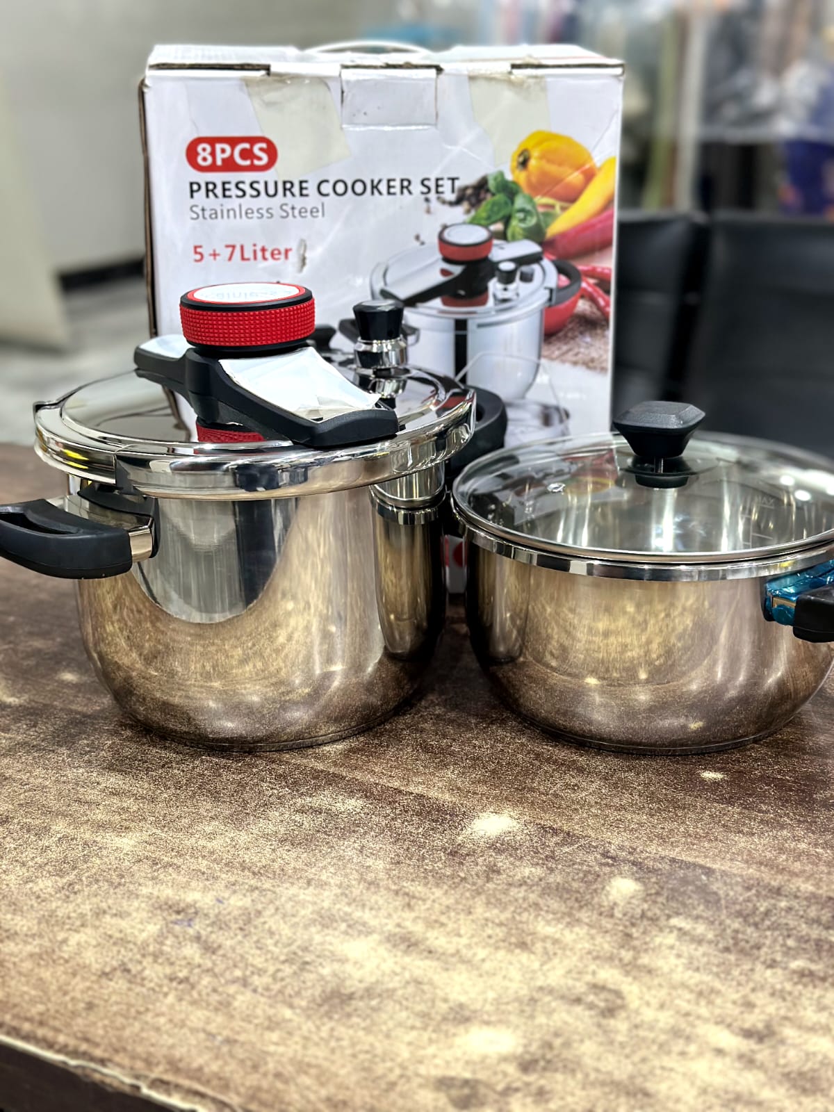 3 in 1 Korean Stainless Steel Pressure Cooker Set – Cooking Pot + Steamer | 5L & 7L Sizes