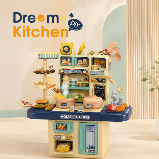 Kids Dream Kitchen Playset with Lights & Steam