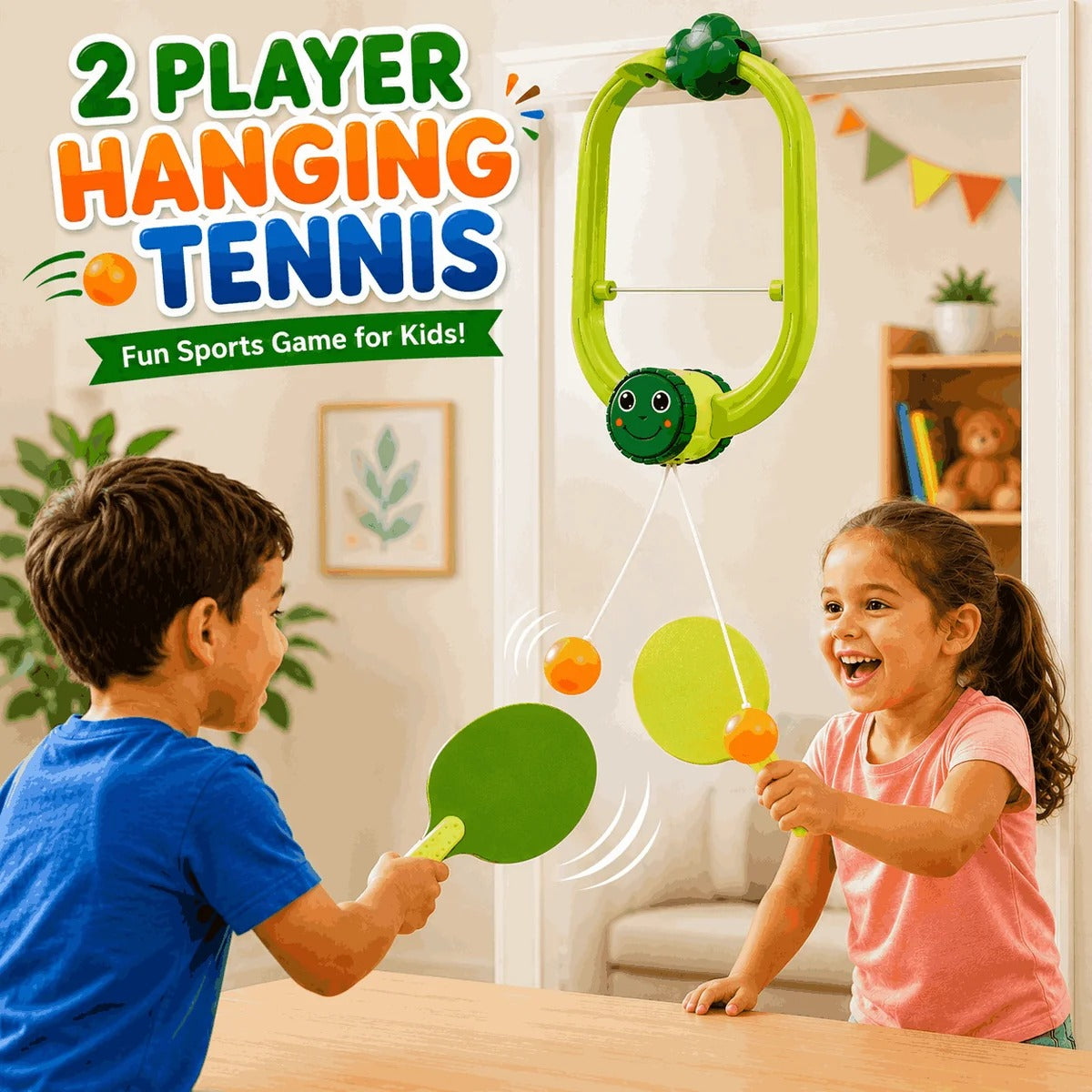 Kids Hanging Tennis Game – 2 Player Toy