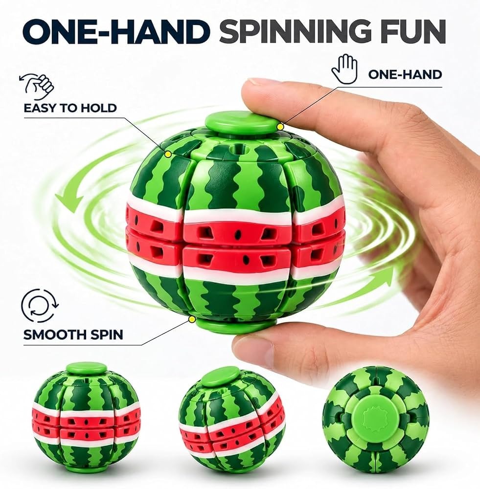 3D Printed Gyroball Press Fidget Spinner